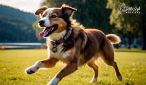 dog exercising outdoors